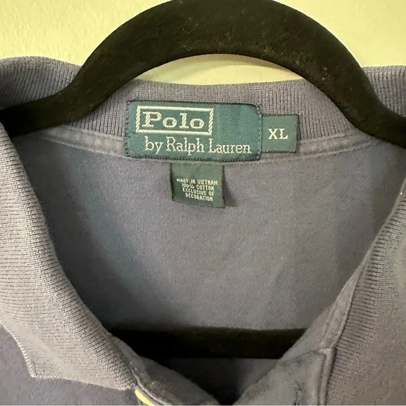 Polo by Ralph Lauren Men’s Short Sleeve Blue Cotton Polo Size XL GUC - Picture 4 of 7